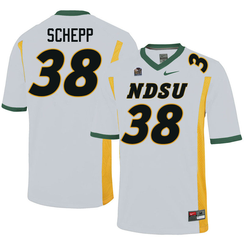 North Dakota State Bison #38 Ben Schepp College Football Jerseys Stitched-White